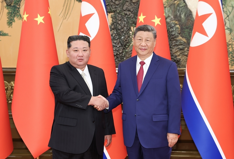 習近平同朝鮮勞動(dòng)黨總書(shū)記、國務(wù)委員長(cháng)金正恩舉行會(huì )談